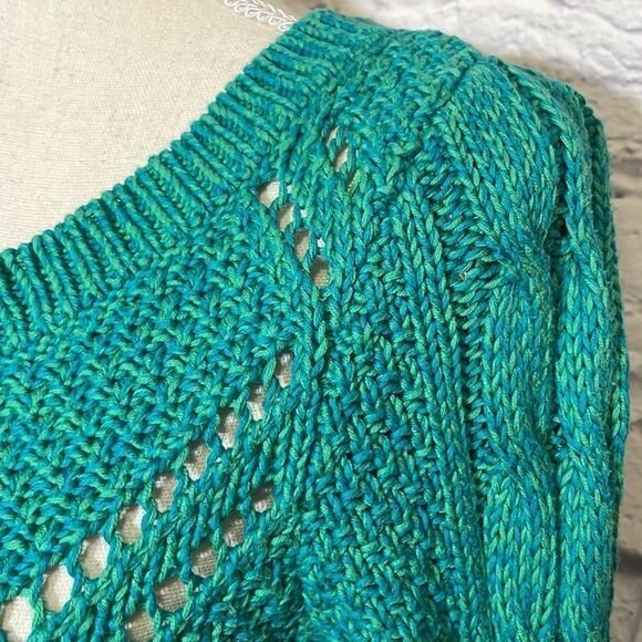 AMERICAN Eagle Boat Neck Knit Sweater 100% Cotton Size Small - Picture 5 of 10